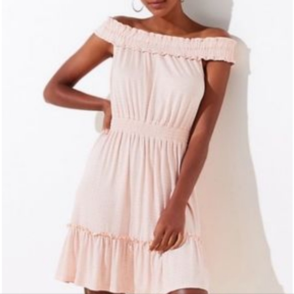 Loft Beach Off The Shoulder Dress - Picture 1 of 8